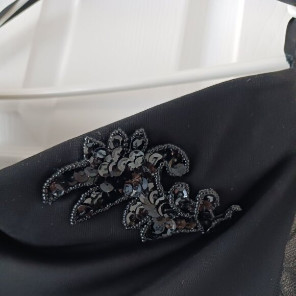 Fairweather Gown Party Dress, black size 8, halter Fairycore - Picture 2 of 5